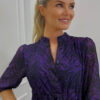 kate and pippa latina mini dress purple and black img2