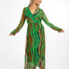 portofino silk midi dress in green img3