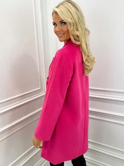 kate pippa bari coat in pink img2