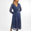 Kate & Pippa Kylie Midi Dress In Blue Sparkle - Image 2