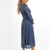 Kate & Pippa Kylie Midi Dress In Blue Sparkle - Image 3